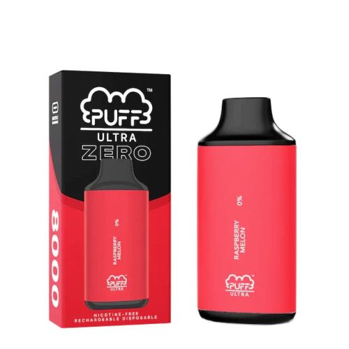 Puff Bar Disposable Vape Raspberry Melon Puff Bar Ultra Zero 8000 Disposable Vape (0%, 8000 Puffs)