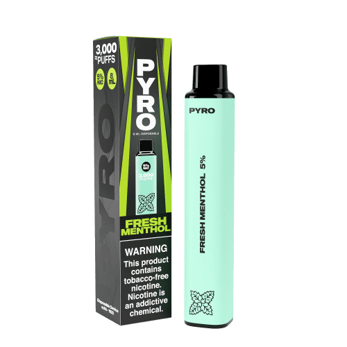 PYRO Disposable Vape Fresh Menthol PYRO 3000 Disposable Vape (5%, 3000 Puffs)