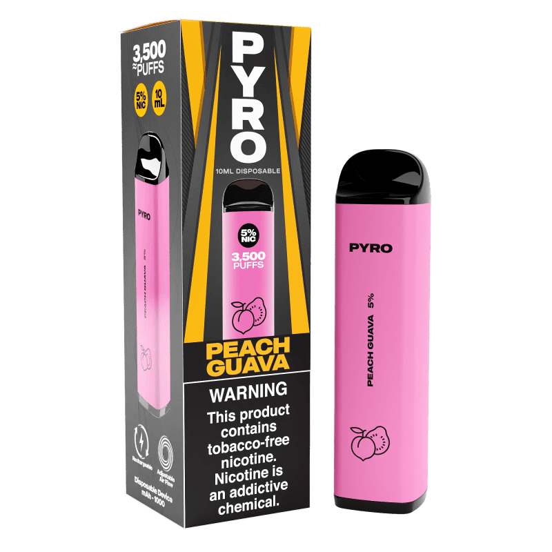 PYRO Disposable Vape Peach Guava PYRO 3500 Disposable Vape