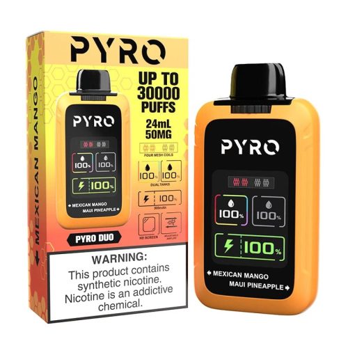 PYRO Disposable Vape Mexican Mango & Maui Pineapple Pyro Duo 30000 Disposable Vape (5%, 30000 Puffs)