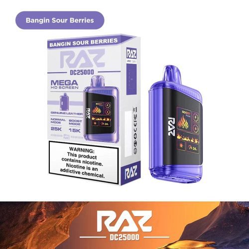 RAZ DC25000 Disposable Vape Bangin Sour Berries Flavor