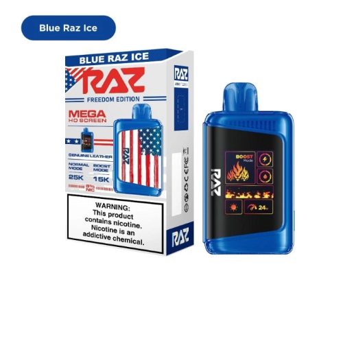 RAZ DC25000 Disposable Vape Blue Raz Ice Flavor