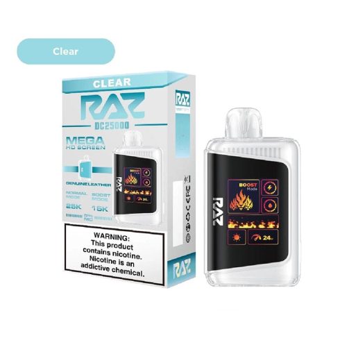 RAZ Disposable Vape Clear RAZ DC25000 Disposable Vape (5%, 25000 Puffs)