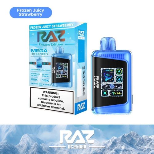 RAZ Disposable Vape Frozen Juicy Strawberry RAZ DC25000 Disposable Vape (5%, 25000 Puffs)