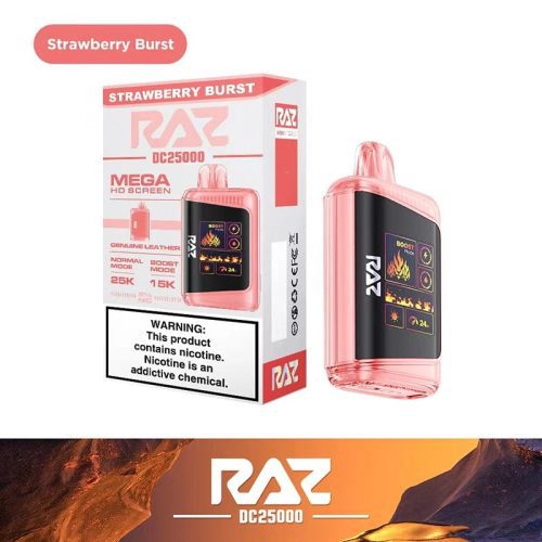 RAZ DC25000 Disposable Vape Strawberry Burst Flavor