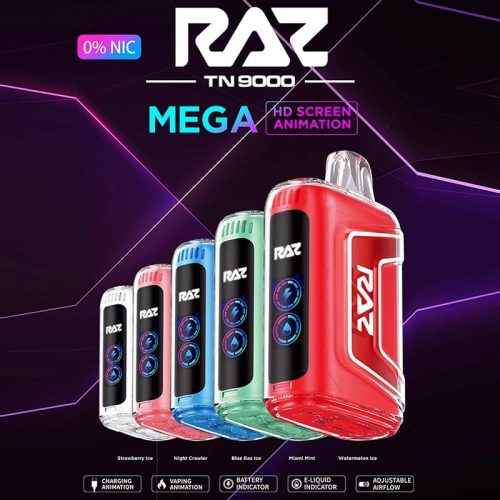 raz disposable vape raz tn9000 zero nicotine disposable vape 0 9000 puffs 34497748303983