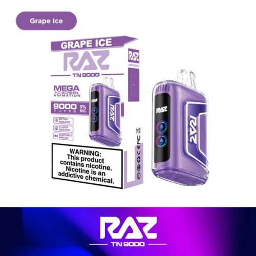 raz tn9000 disposable vape grape ice