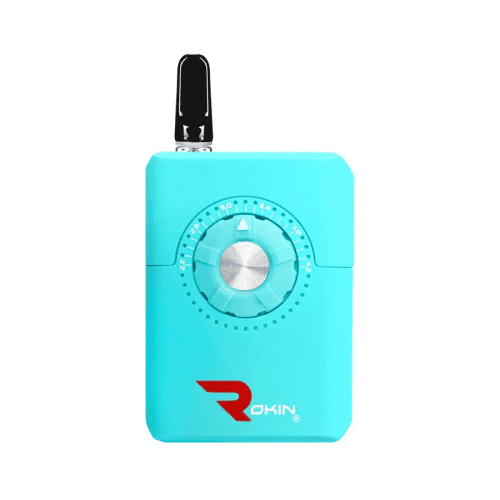 Rokin Alternatives Matte Light Blue Rokin Dial 510 Threaded Oil Cartridge Vaporizer Kit