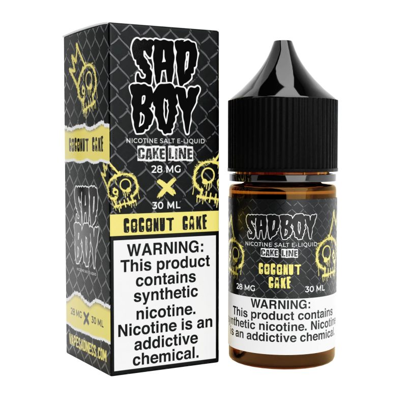 sadboy juice sadboy cake line coconut cake 30ml tf nic salt vape juice 32353002553455