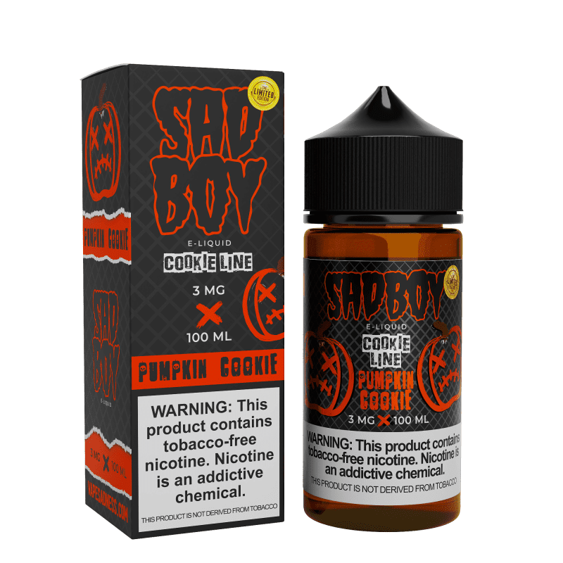 sadboy juice sadboy pumpkin cookie 100ml vape juice 30870293479535