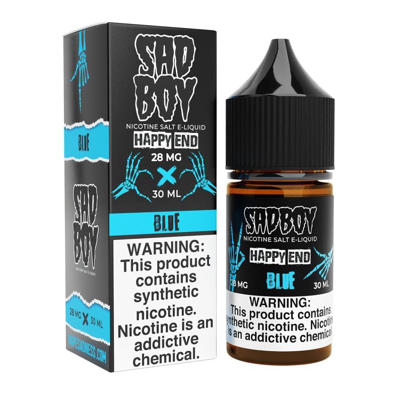 sadboy juice sadboy salts happy end blue 30ml nic salt vape juice 32161455800431