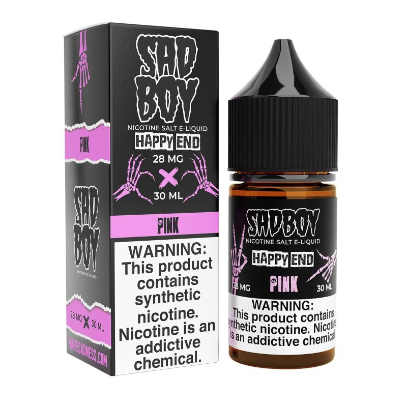 sadboy juice sadboy salts happy end pink 30ml nic salt vape juice 32161455865967