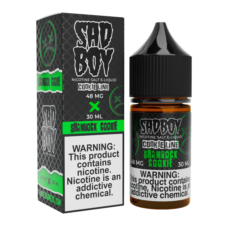 sadboy juice sadboy salts shamrock cookie 30ml nic salt vape juice 30468568940655