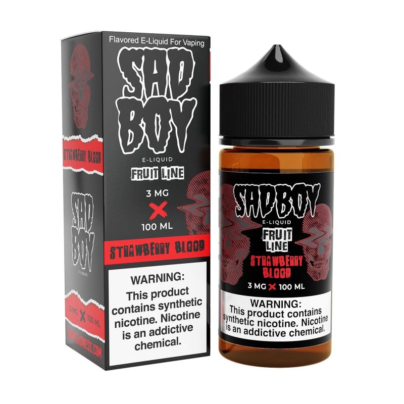 sadboy juice sadboy strawberry blood 100ml tf vape juice 32161457012847