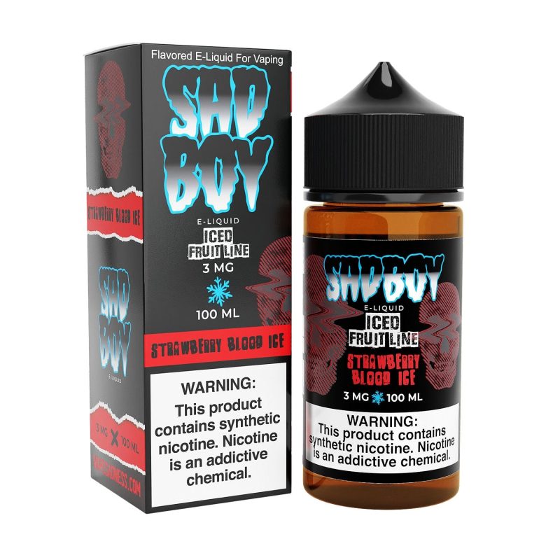 sadboy juice sadboy strawberry blood ice 100ml tf vape juice 32161456980079