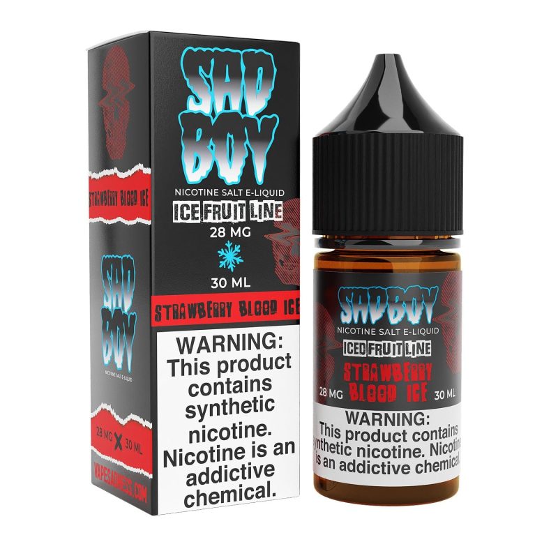 sadboy juice sadboy strawberry blood ice 30ml tf nic salt vape juice 32161456160879