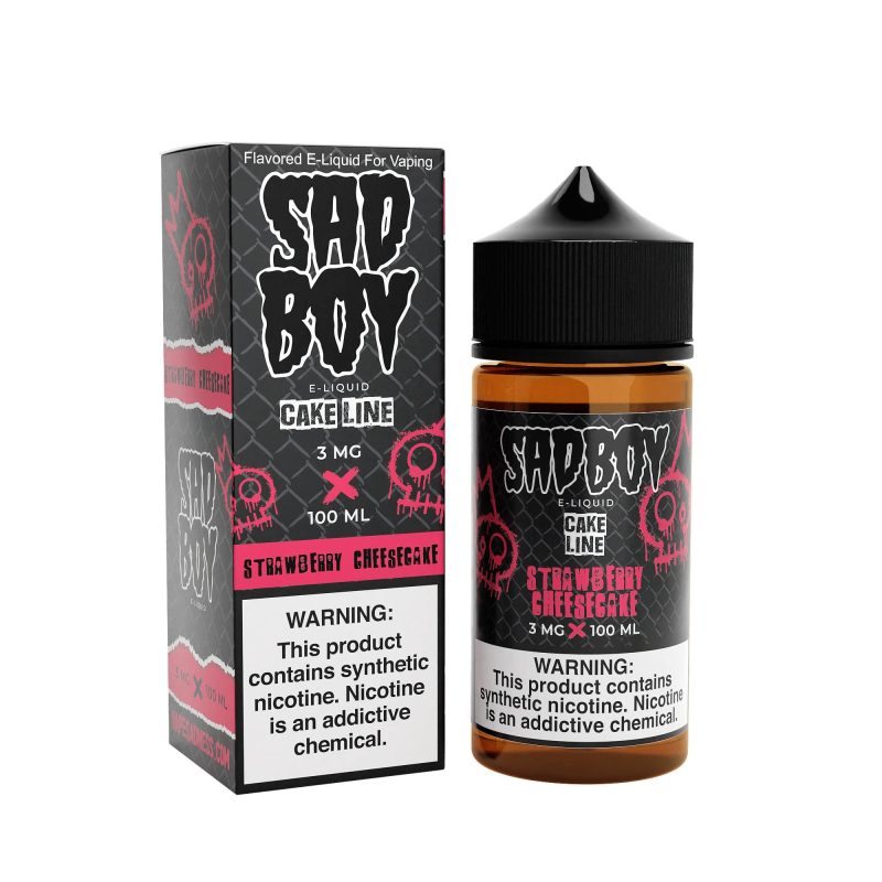 sadboy juice sadboy strawberry cheesecake 100ml tf vape juice 32161456390255