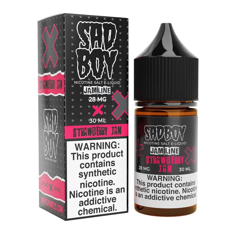 sadboy juice sadboy strawberry jam 30ml tf nic salt vape juice 32161455145071