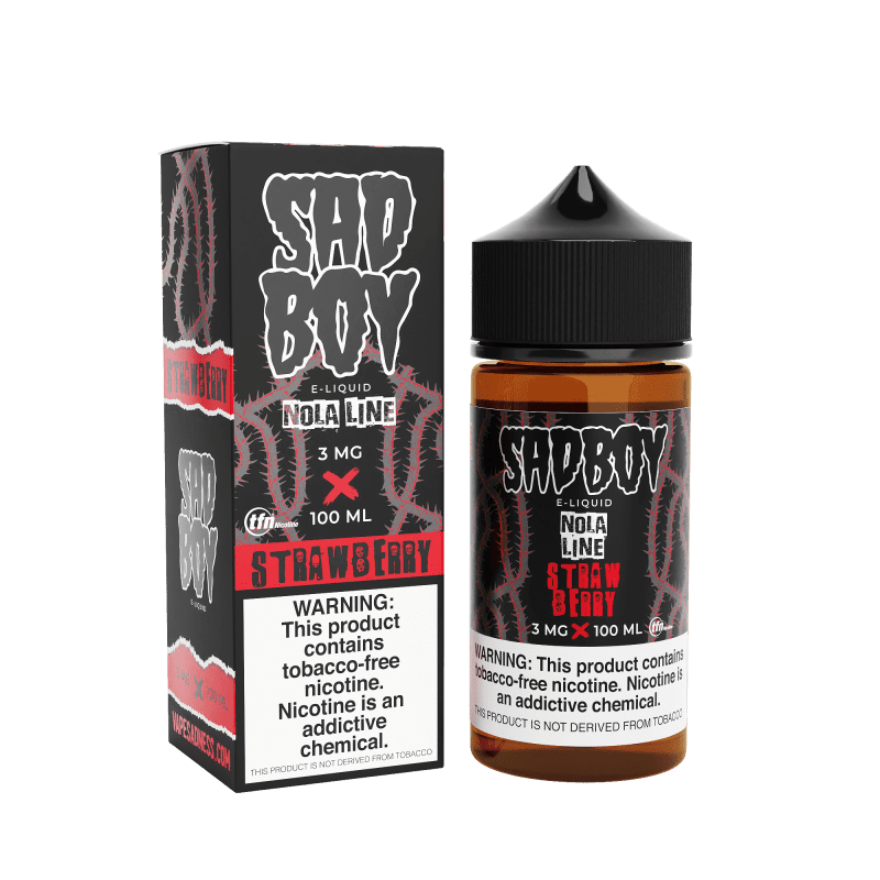 sadboy juice sadboy strawberry nola 100ml vape juice 30870275620975