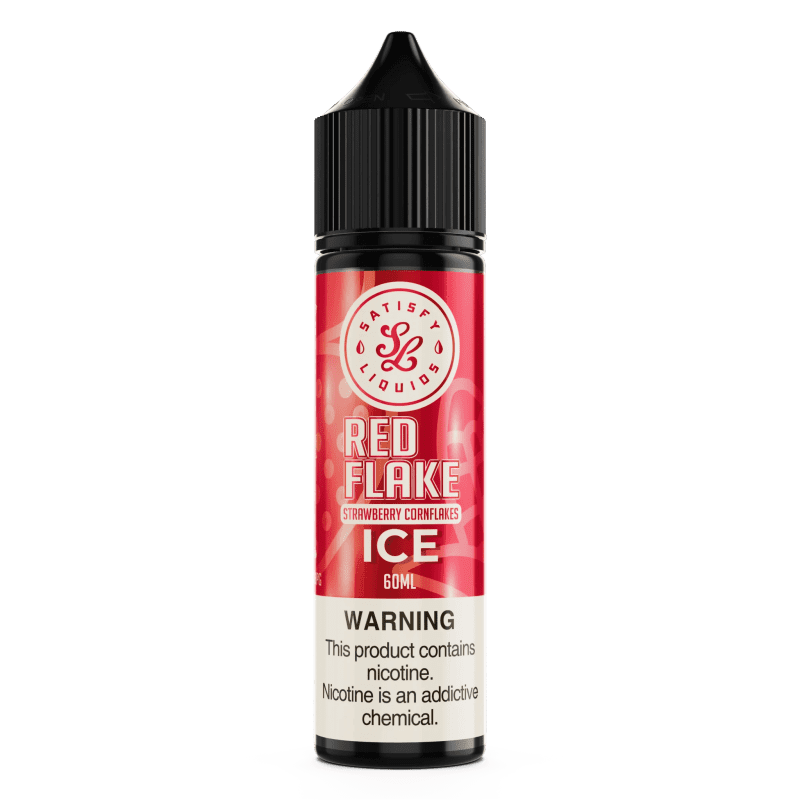 satisfy liquids juice red flake ice 60ml satisfy 14797780058223