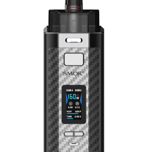 SMOK Pod System Limited Edition Silver Carbon Fiber SMOK RPM160 160W Pod Mod Kit