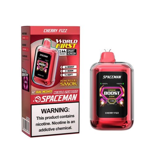 SMOK Spaceman Nebula 25K Plus Disposable Vape Cherry Fizz Flavor