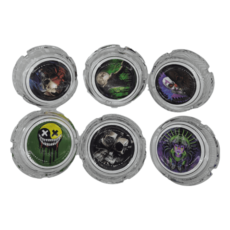 smokezilla alternatives smokezilla glow in the dark glass ashtray 6x pack 32566106652783