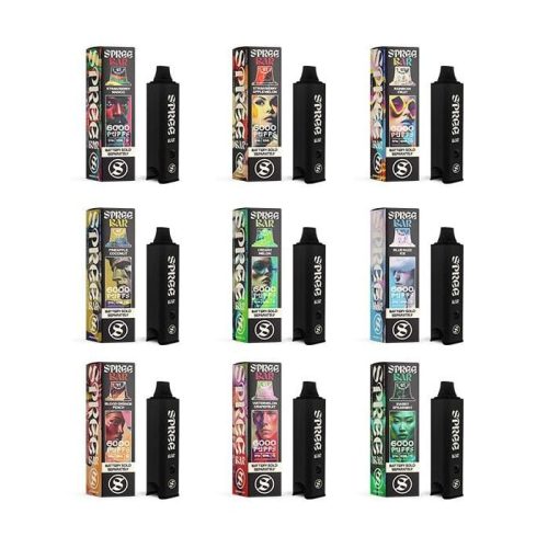 spree bar disposable vape spree bar 6000 diposable starter pack 5 6000 puffs 32871509852271