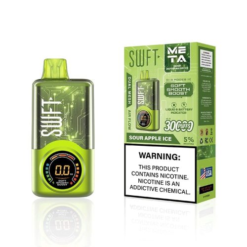 SWFT Disposable Vape Sour Apple Ice Flavor