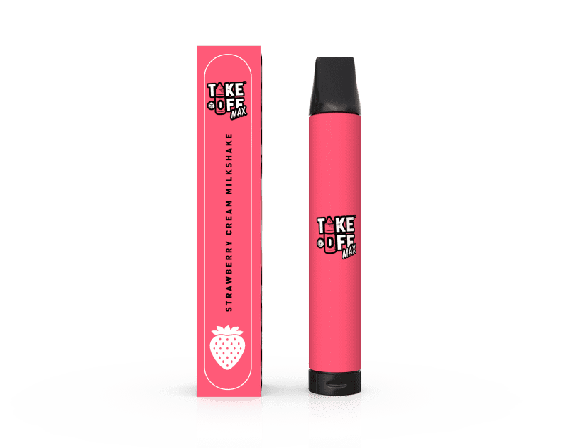 TAKE OFF Disposable Vape Strawberry Creme Milkshake Take Off Max Disposable Vape