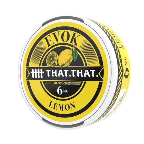 THATTHAT Cigarette Solutions Lemon 6mg THATTHAT Evok Nicotine Pouches