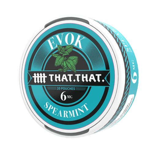 THATTHAT Cigarette Solutions Spearmint 6mg THATTHAT Evok Nicotine Pouches