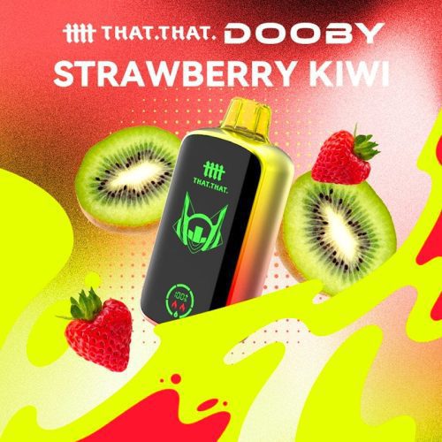 THATTHAT Strawberry Kiwi 🎁 THATTHAT Dooby 18000 Disposable  Vape (5%, 18000 Puffs) (100% off)