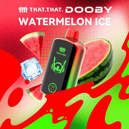 THATTHAT Watermelon Ice 🎁 THATTHAT Dooby 18000 Disposable  Vape (5%, 18000 Puffs) (100% off)