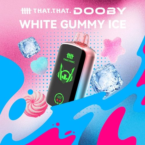 THATTHAT White Gummy Ice 🎁 THATTHAT Dooby 18000 Disposable  Vape (5%, 18000 Puffs) (100% off)