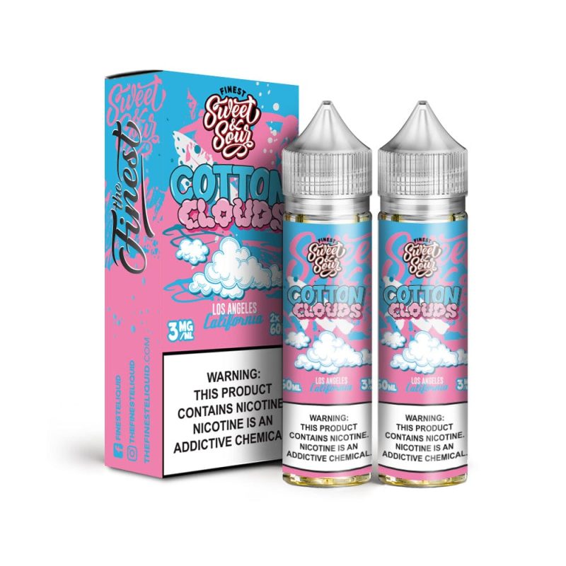 the finest juice the finest cotton clouds 2x 60ml vape juice 14818033139823