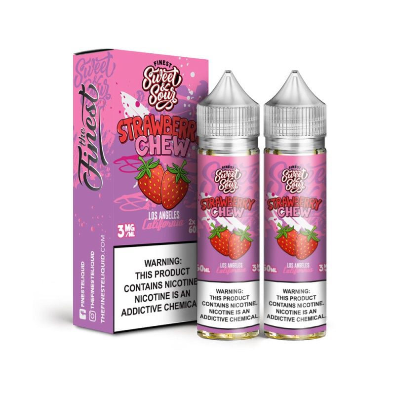 the finest juice the finest strawberry chew 2x 60ml vape juice 14817946566767