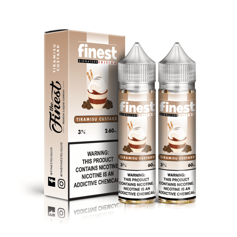 the finest juice the finest tiramisu custard 2x 60ml vape juice 14817853931631