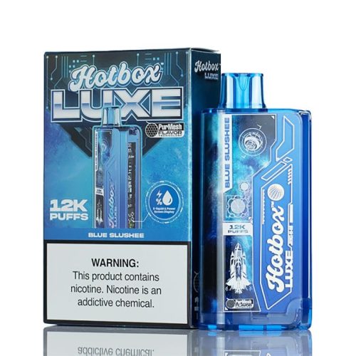 the puff brand blue slushee hotbox luxe 12k disposable vape 5 12000 puffs 100 off 34560763461743