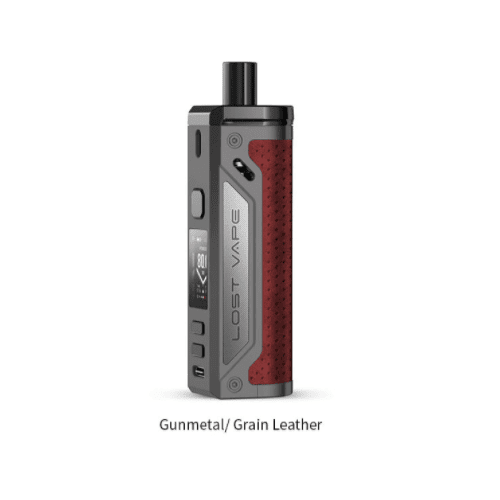 Lost Vape Pod System Gunmetal/Grain Leather Thelema 80W Pod System - Lost Vape