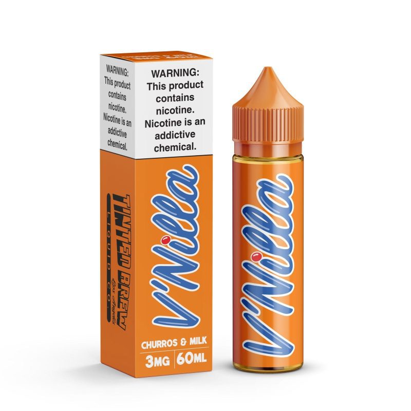 tinted brew juice v nilla churros milk 60ml vape juice 3733666955381