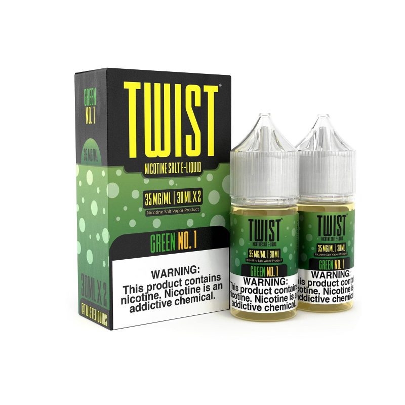 twist e liquids juice green no 1 2x 30ml 60ml nic salt vape juice twist e liquids 14661059346543