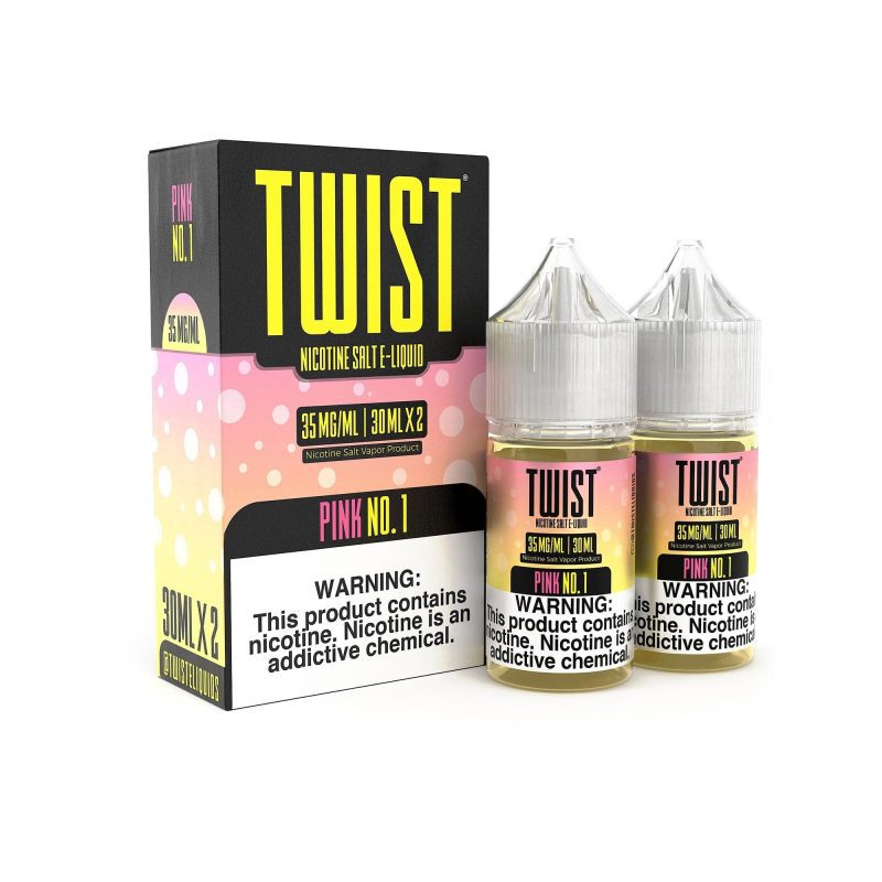 twist e liquids juice pink no 1 2x 30ml 60ml nic salt vape juice twist e liquids 14661006098543