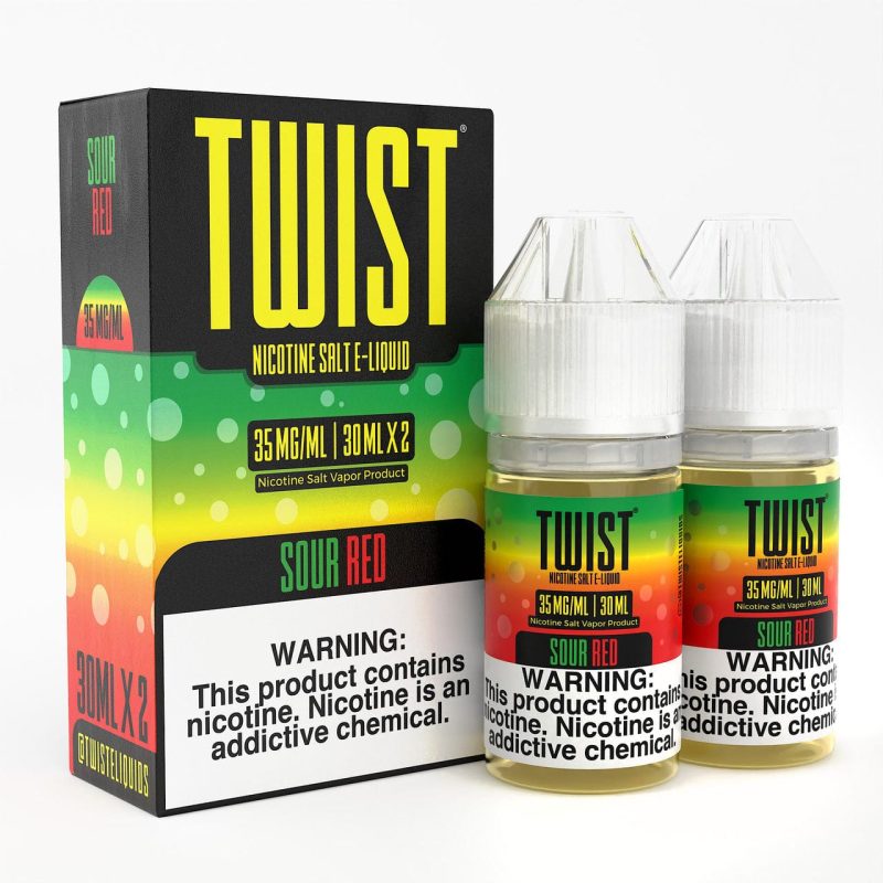 twist e liquids juice sour red 2x 30ml nic salt vape juice twist e liquids 30592817102959