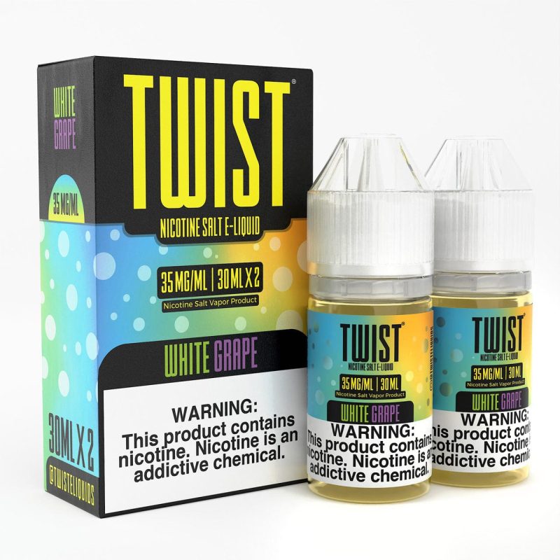 twist e liquids juice white grape 2x 30ml nic salt vape juice twist e liquids 30592814678127