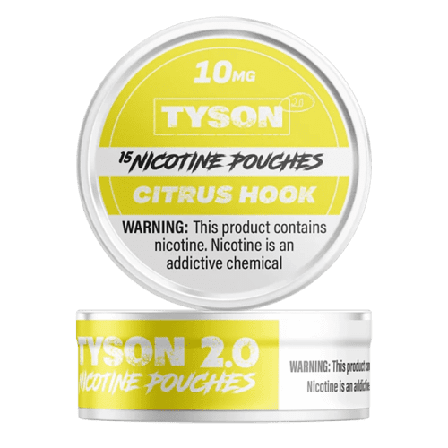 Tyson Cigarette Solutions 10mg / Citrus Hook Tyson 2.0 Nicotine Pouches