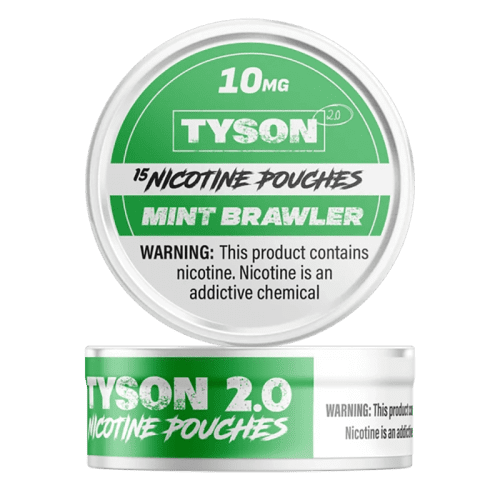 Tyson Cigarette Solutions 10mg / Mint Brawler Tyson 2.0 Nicotine Pouches