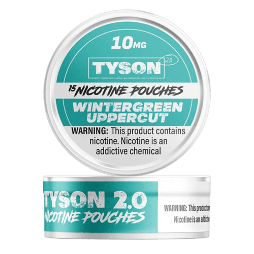 Tyson Cigarette Solutions 10mg / Wintergreen Uppercut Tyson 2.0 Nicotine Pouches