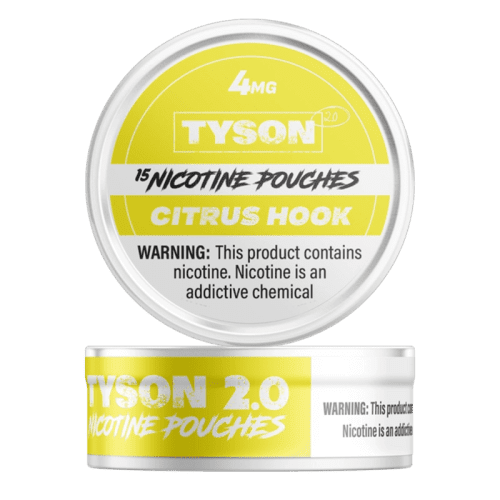 Tyson Cigarette Solutions 4mg / Citrus Hook Tyson 2.0 Nicotine Pouches