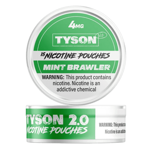 Tyson Cigarette Solutions 4mg / Mint Brawler Tyson 2.0 Nicotine Pouches